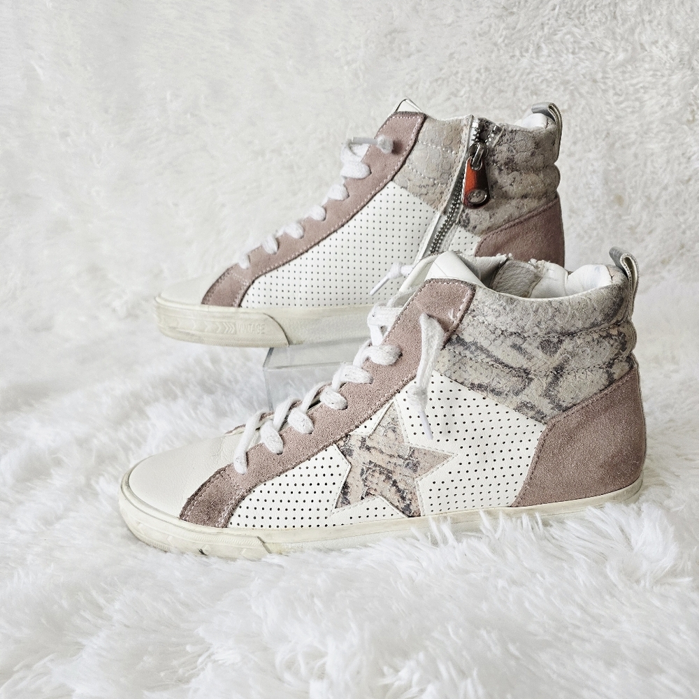 Vintage Havana Ice Blush Snake High Top Size 11